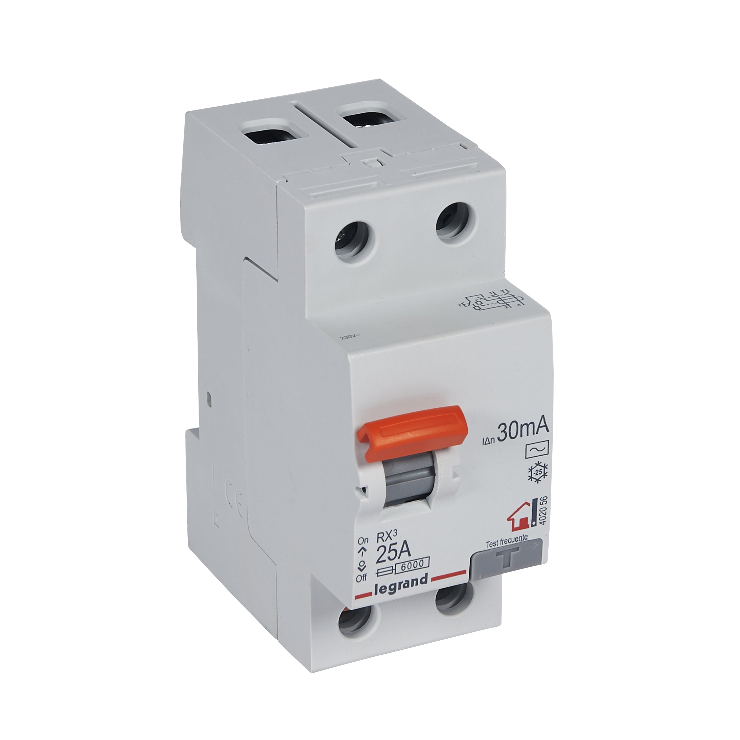 Diferencial RX³ - 2P - 230V~ - 30mA- 25A - Tipo AC Diferencial RX³ - 2P - 230V~ - 30mA- 25A - Tipo AC